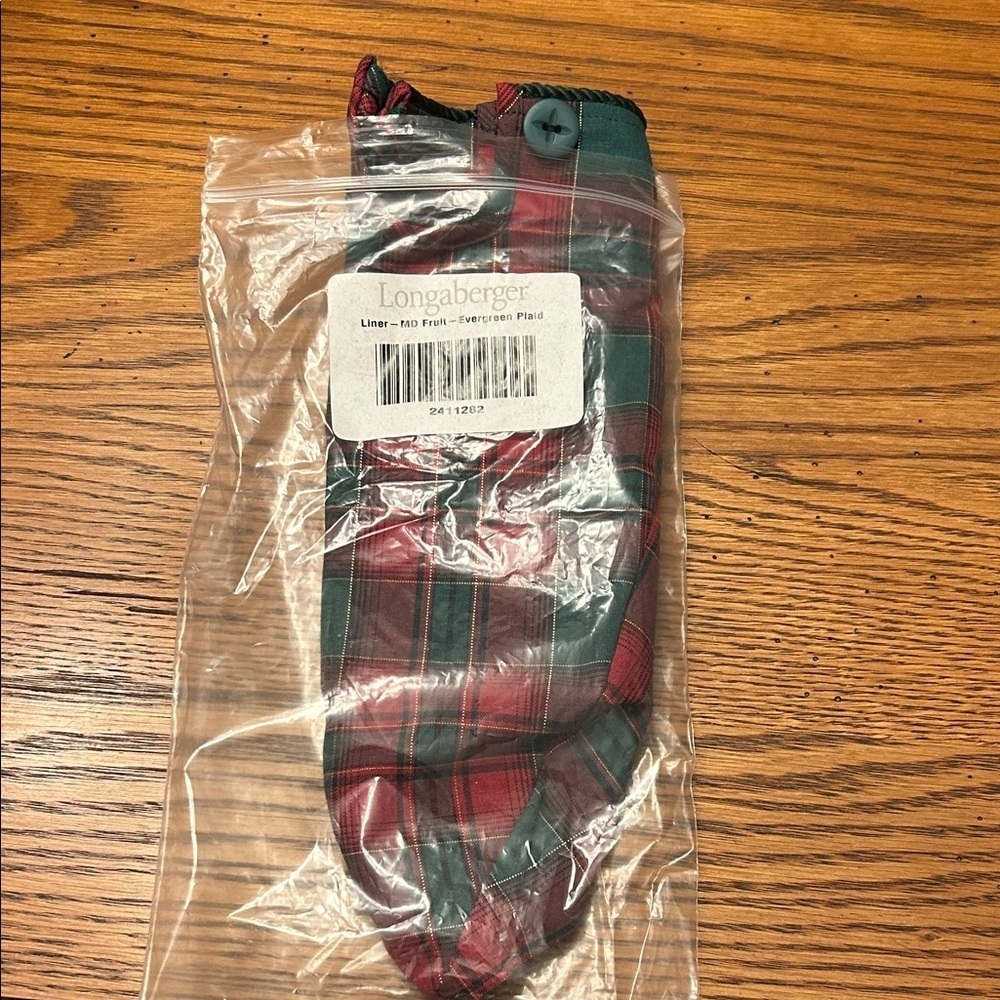 Longaberger Liner MD Fruit - Red and Green